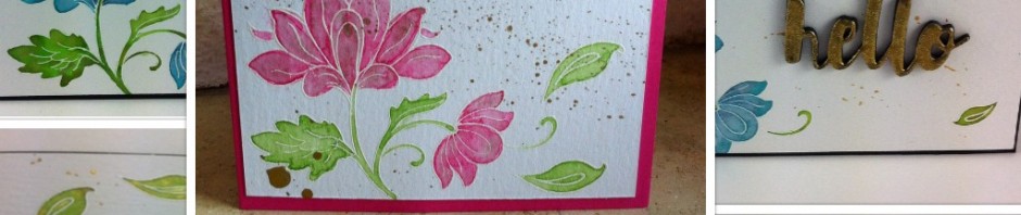 Floral Card Altenew Stamps