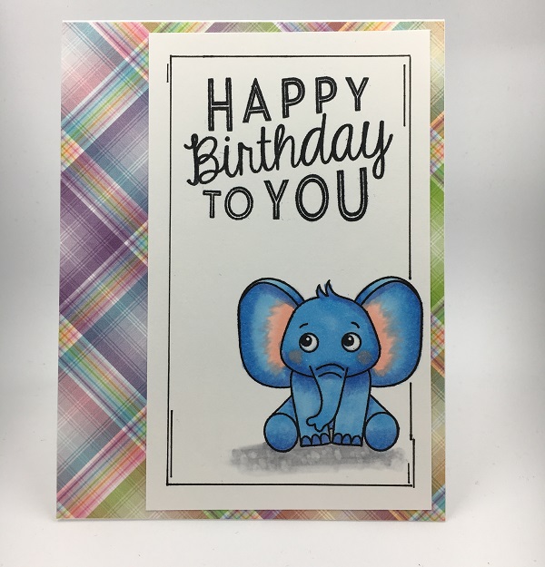 Blue Elephant Card