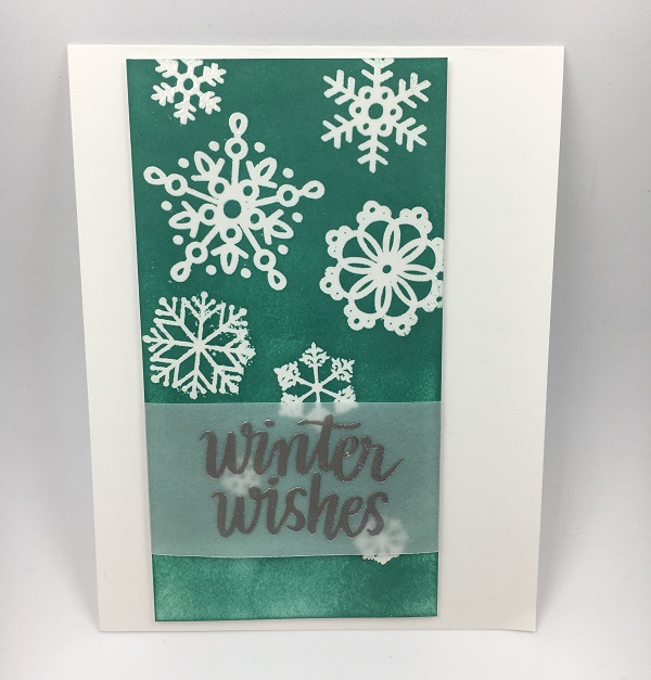 Snowflakes green